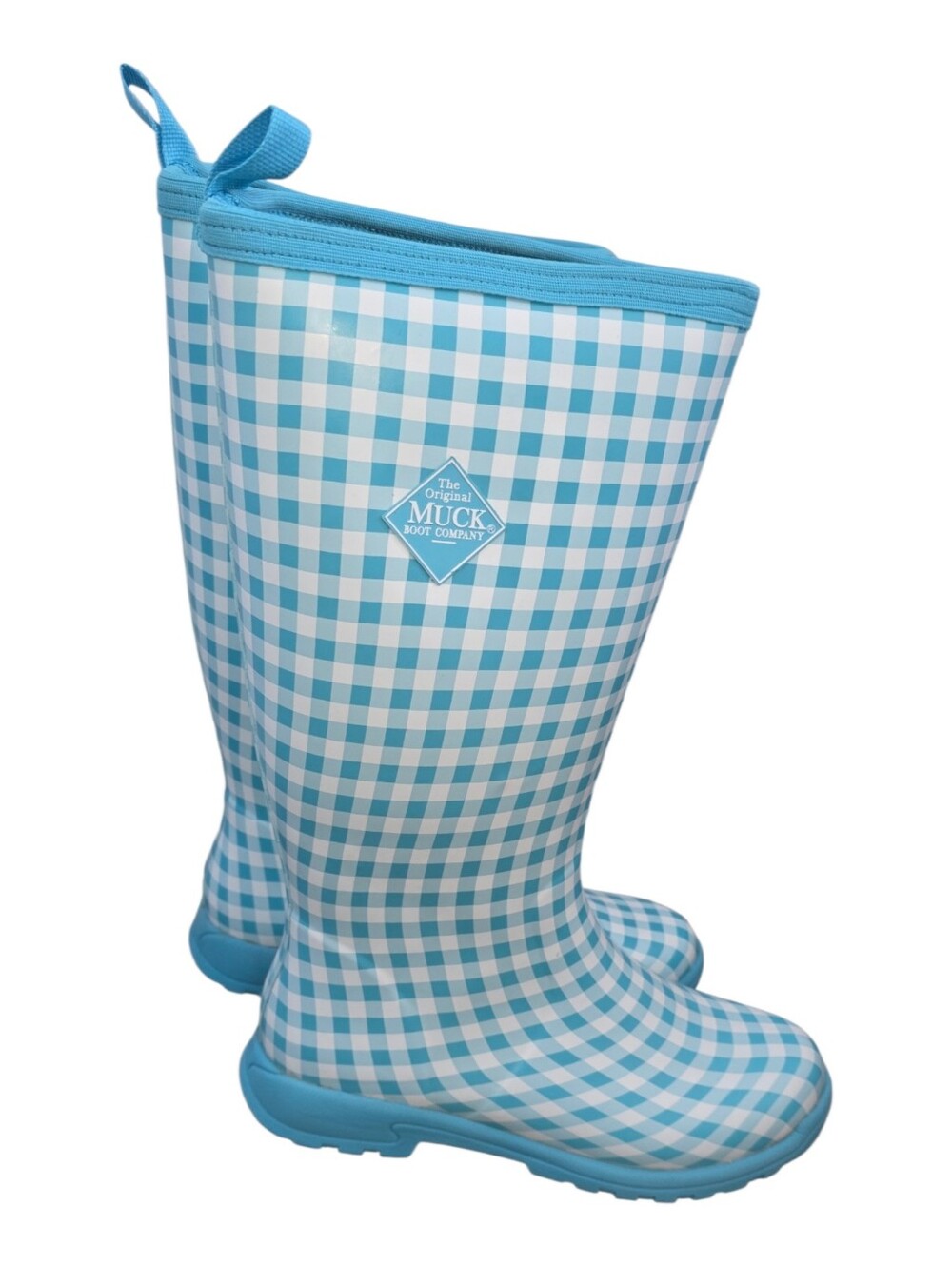 The Oringinal Muck Boot Women's Breezy Tall Insulated Rain Boot Gingham Size 10